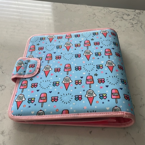 Trapper keeper. Ice cream, popsicle design. Cloth binder - Picture 8 of 8